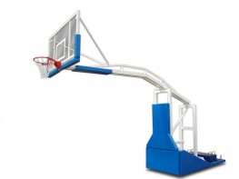 Стойка баскетбольная мобильная складная с выносом 2,25 метра с электроподъемом стрелы (без противовесов) - fgospostavki.ru - Зеленогорск