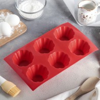Форма для выпечки силиконовая 6 ячеек - fgospostavki.ru - Зеленогорск