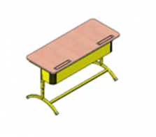 Стол ученический "Асташка -2" двухместный регулируемый - fgospostavki.ru - Зеленогорск