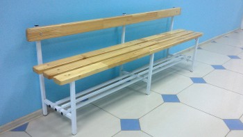 Скамья для раздевалок со спинкой (2,5 метра) - fgospostavki.ru - Зеленогорск