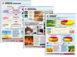 Комплект таблиц по географии "Экономика России" раздаточные (цветные, ламинированные, А4, 16 штук) - fgospostavki.ru - Зеленогорск