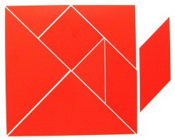 Магнитная головоломка "Танграм" (красный) - fgospostavki.ru - Зеленогорск