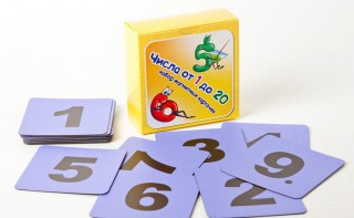 Набор магнитных карточек "Числа от 1 до 20" (фон фиолетовый) - fgospostavki.ru - Зеленогорск