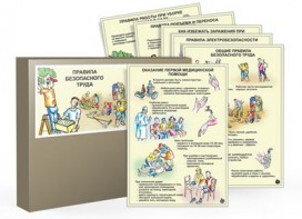 Комплект таблиц "Правила безопасного труда" - fgospostavki.ru - Зеленогорск