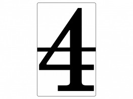 Набор магнитных карточек "Произвольный размер "4" (6 штук) - fgospostavki.ru - Зеленогорск