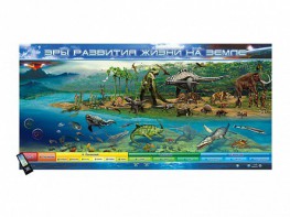 Интерактивный электрифицированный стенд "Эры развития жизни на Земле" адаптивный, с сенсорным пультом управления и планшетом со шрифтом Брайля - fgospostavki.ru - Зеленогорск
