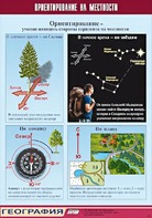 Таблица демонстрационная "Ориентирование на местности" (винил 70*100) - fgospostavki.ru - Зеленогорск