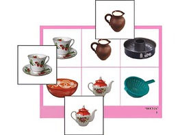 Логопедическое лото "Посуда" (4 планшета, 24 карточки, цветное, ламинированное) - fgospostavki.ru - Зеленогорск