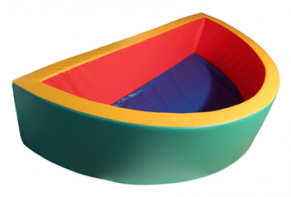 Бассейн с шариками полукруглый (без рисунка) - fgospostavki.ru - Зеленогорск