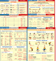 Комплект таблиц "Грамматика французского языка (9 листов)" (100х140 сантиметров, винил) - fgospostavki.ru - Зеленогорск