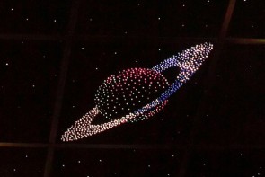 Потолок "Звездное небо с анимационным фибероптическим эффектом сатурн" - fgospostavki.ru - Зеленогорск