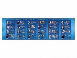 Настенное полотно "Изобретения выдающихся деятелей России" (10000 х 3000 мм) - fgospostavki.ru - Зеленогорск