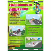 Стенд "Обязанности пешехода" - fgospostavki.ru - Зеленогорск