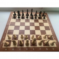 Шахматные фигуры Стаунтон Премиум № 5 со складной турнирной доской - fgospostavki.ru - Зеленогорск