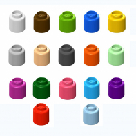  Элемент конструктора одиночный одноцветный Color Blocks 100 штук - fgospostavki.ru - Зеленогорск