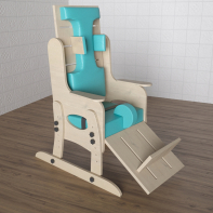 Стул для ребенка с ОВЗ с регулируемой подножкой «Адаптация» №2 - fgospostavki.ru - Зеленогорск