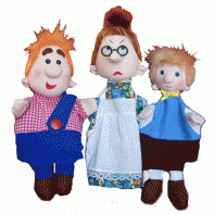 Набор перчаточных кукол "Карлсон, который живет на крыше" - fgospostavki.ru - Зеленогорск