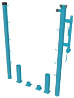 Стойки для большого тенниса с механизмом натяжения со стаканами - fgospostavki.ru - Зеленогорск