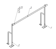 Станок хореографический напольный (1,5 метра, однорядный) - fgospostavki.ru - Зеленогорск