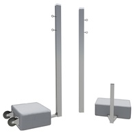 Бадминтонные стойки мобильные (с противовесами, на колесах) - fgospostavki.ru - Зеленогорск