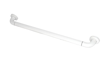 Поручень прямой с антибактериальным покрытием (белый) - fgospostavki.ru - Зеленогорск