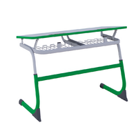 Парта SMARTY двухместная регулируемая по высоте (наклонная столешница) с антивандальной кромкой - fgospostavki.ru - Зеленогорск