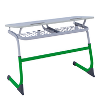 Парта SMARTY двухместная регулируемая по высоте (наклонная столешница) - fgospostavki.ru - Зеленогорск