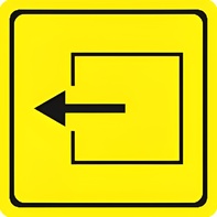 Тактильный знак (выход из помещения) 100х100 - fgospostavki.ru - Зеленогорск