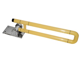 Поручень откидной с антибактериальным покрытием (желтый) - fgospostavki.ru - Зеленогорск