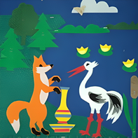 Пособие для слабовидящих детей - Театр-сказка "Лиса и журавль" - fgospostavki.ru - Зеленогорск