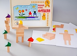 Игровой набор Фребеля "Конструктор деревянный без соединений-3" (Серия "Эксперимент") - fgospostavki.ru - Зеленогорск