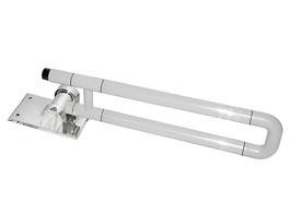 Поручень откидной с антибактериальным покрытием (белый) - fgospostavki.ru - Зеленогорск