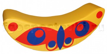 Мягкий модуль "Качалка-бабочка" (120х30х50 сантиметров) - fgospostavki.ru - Зеленогорск