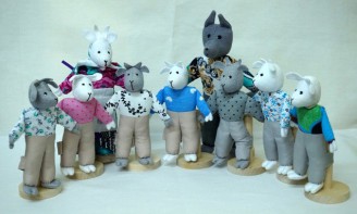 Шагающий театр "Волк и 7 козлят" (9 персонажей) - fgospostavki.ru - Зеленогорск