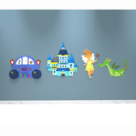 Комплект бизибордов «В сказочном королевстве» 4 в 1 - fgospostavki.ru - Зеленогорск