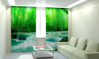 Комплект светонепроницаемых штор "Быстрая река" - fgospostavki.ru - Зеленогорск