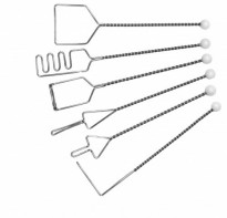 Постановочные зонды на витых ручках (с кочергой), шесть шариков. Комплект из 6 зондов - fgospostavki.ru - Зеленогорск