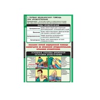 Комплект таблиц. ОБЖ. Правила оказания первой медицинской помощи - fgospostavki.ru - Зеленогорск