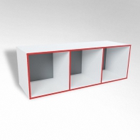 Открытая настенная полка-3-х секционная ТР3 ЛДСП  - fgospostavki.ru - Зеленогорск