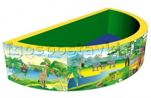 Сухой бассейн полукруглый с шелкографией - fgospostavki.ru - Зеленогорск