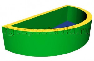 Сухой бассейн полукруглый (без рисунка) - fgospostavki.ru - Зеленогорск