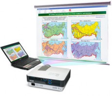 Диск с электронными плакатами, презентациями (электронный учебник) по геoграфии "Природа и население России" 93 темы - fgospostavki.ru - Зеленогорск