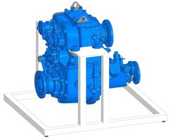 Учебное оборудование «Раздаточная коробка с коробкой отбора мощности в разрезе грузового автомобиля КамАЗ» - fgospostavki.ru - Зеленогорск