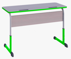 Парта SMARTY KEY двухместная регулируемая по высоте с антивандальной кромкой - fgospostavki.ru - Зеленогорск