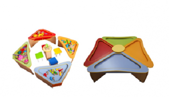 Детский тактильный песочный комплекс "Ромашка" - fgospostavki.ru - Зеленогорск