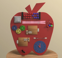 Бизиборд «Яблоко знаний» - fgospostavki.ru - Зеленогорск