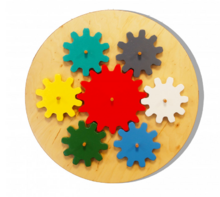 Бизиборд «Цветные шестеренки» - fgospostavki.ru - Зеленогорск