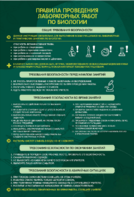 Стенд "Правила выполнения лабораторных работ по биологии" Вариант 1 - fgospostavki.ru - Зеленогорск