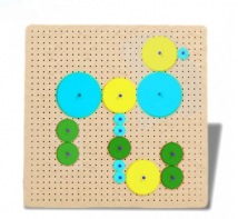 Тактильно-развивающая панель с разноцветными шестеренками - fgospostavki.ru - Зеленогорск