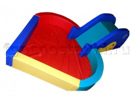 Сухой бассейн "Сердечко" с горкой 160х80х90 сантиметров - fgospostavki.ru - Зеленогорск